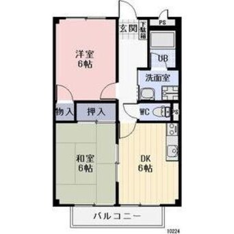 間取図 メゾンサンシャイン