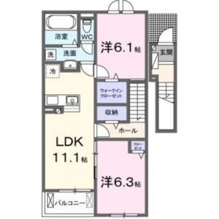 間取図 あおかわ　Ⅱ