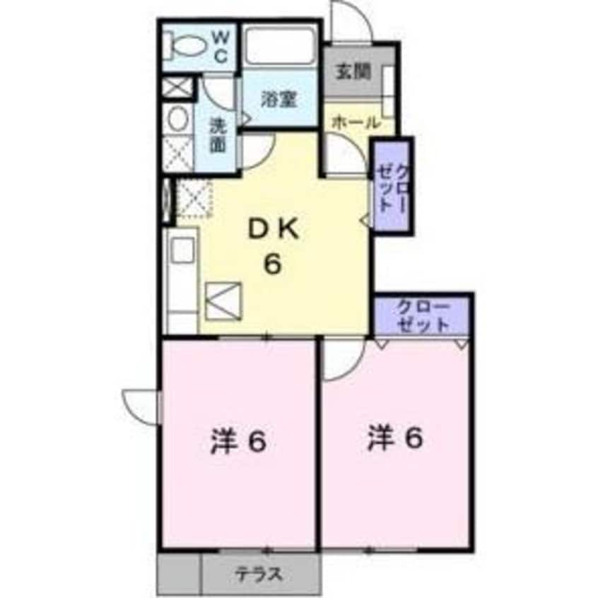 間取図 ハイツ　イチロー　A