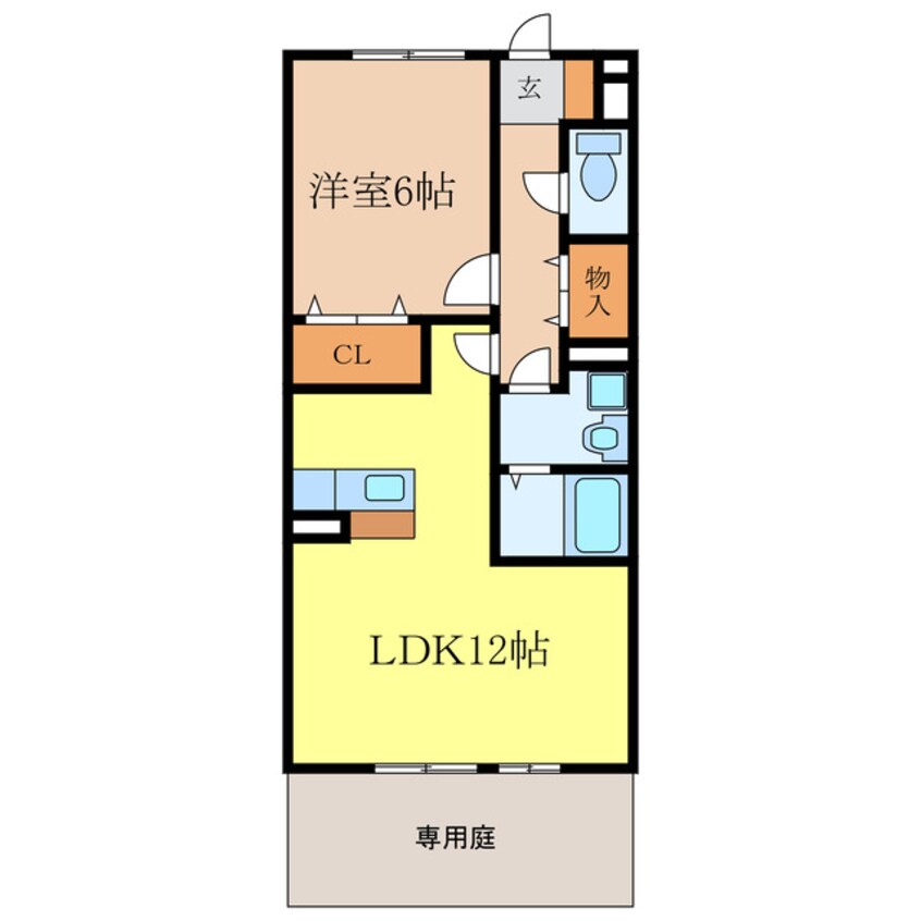 間取図 セジュール松葉