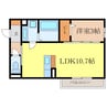 クレール 1LDKの間取り