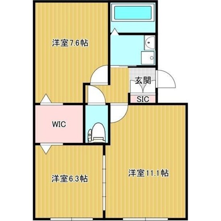 間取図 ドルチェ美濃太田