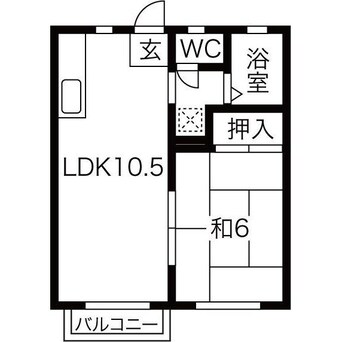 間取図 ビブロスヒルC・D