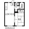 ビブロスヒルC・D 1LDKの間取り