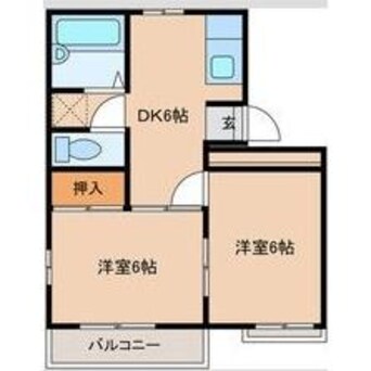 間取図 ベルハイツⅡ