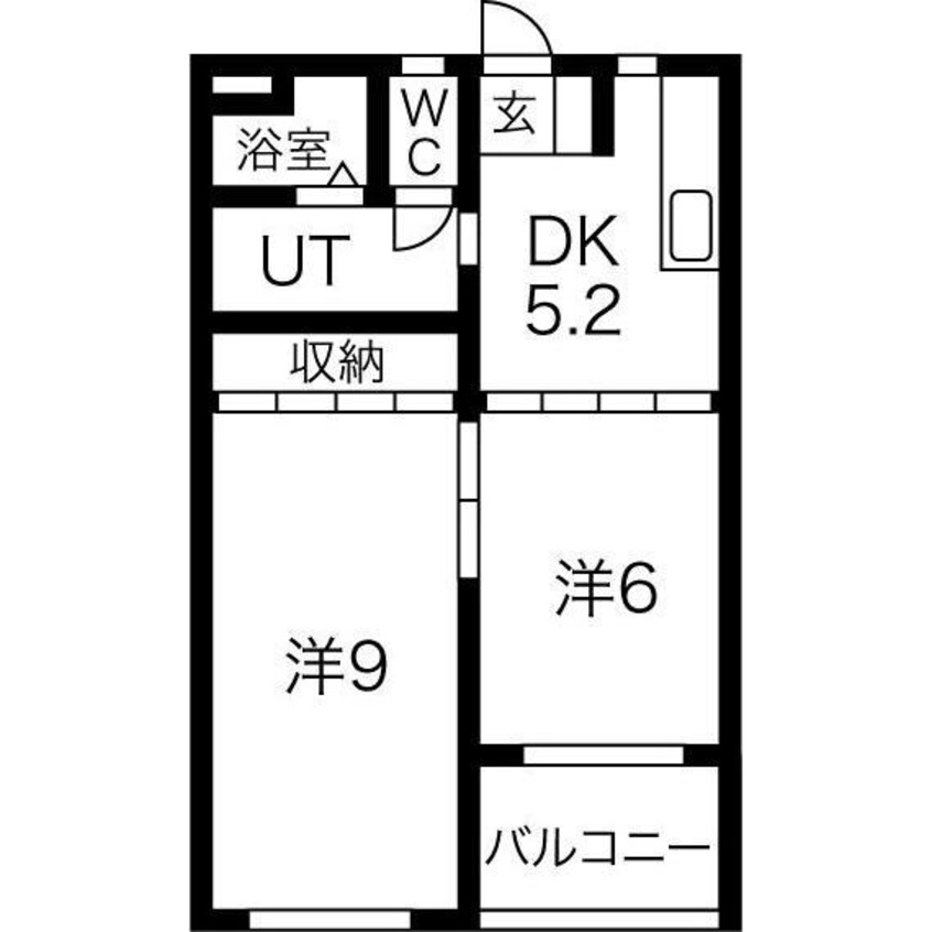 間取図 シティハウス パピヨン