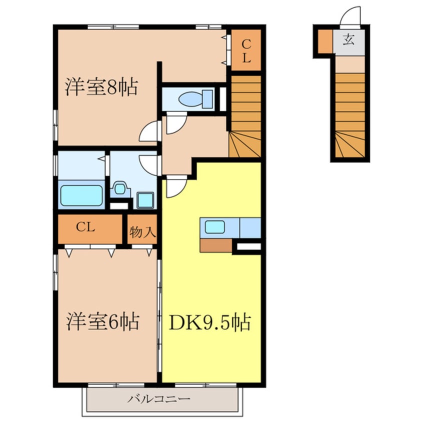 間取図 アモーレ　A