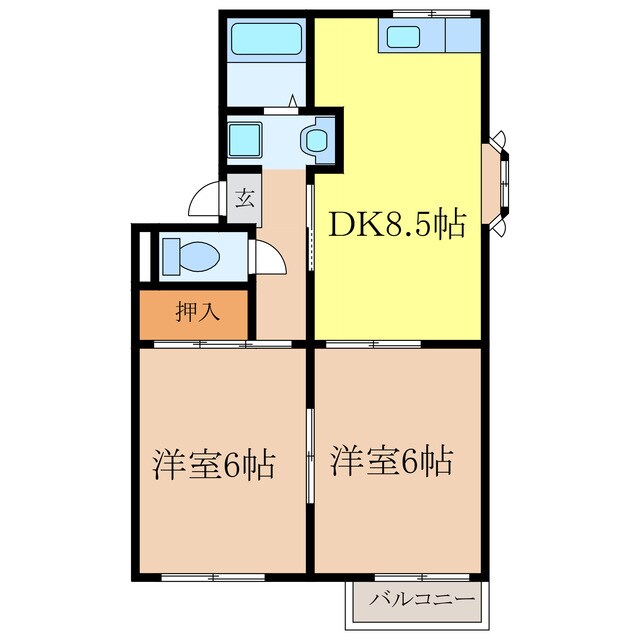 間取り図 シャンポール喜多