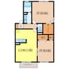 Green hills　B 2LDKの間取り