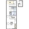 レオパレス大門先 1Kの間取り