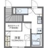 レオパレスハサマ 1Kの間取り