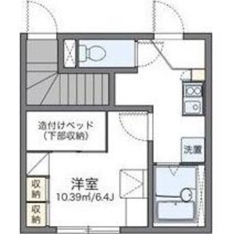間取図 レオパレスハサマ