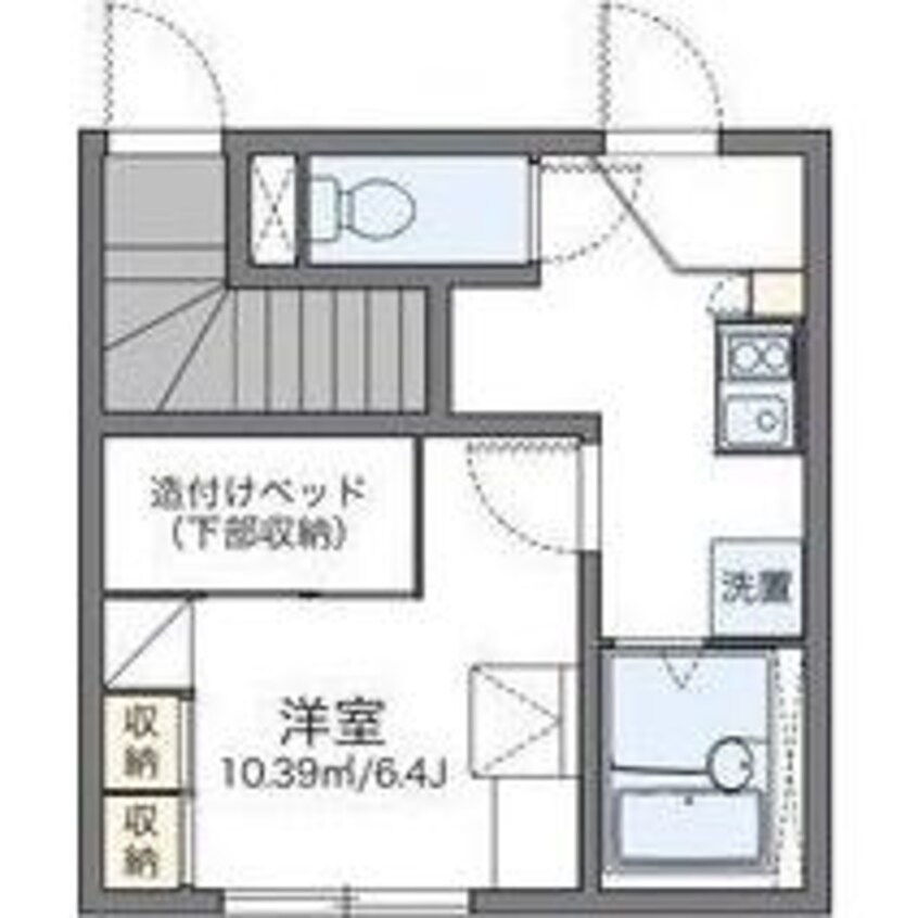 間取図 レオパレスハサマ