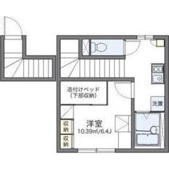 間取図 レオパレスハサマ