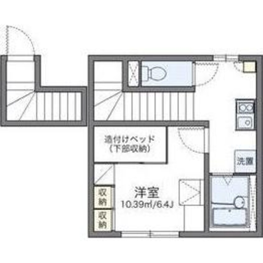 間取図 レオパレスハサマ