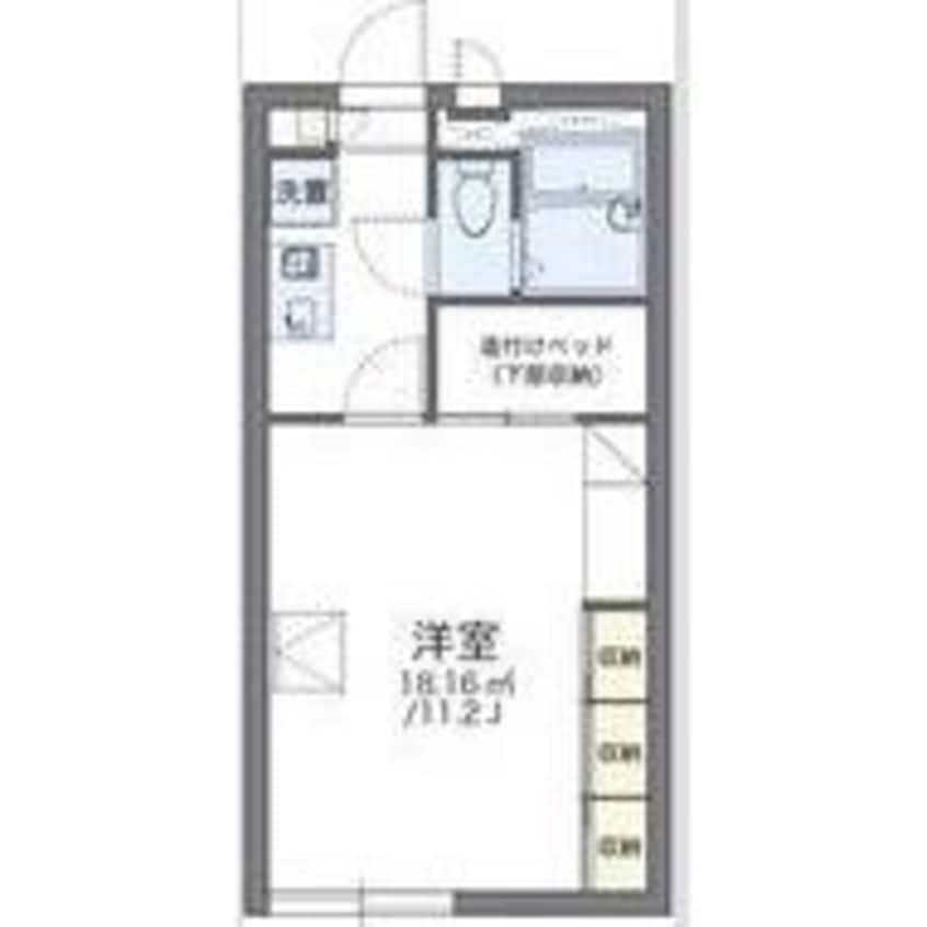 間取図 レオパレスロベリア