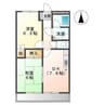 インタールナハイム 2DKの間取り
