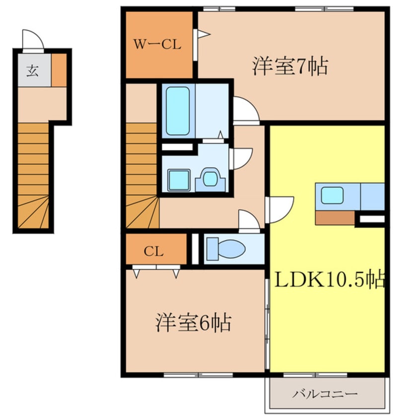 間取図 リジエール・ヴィラ