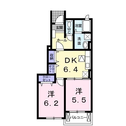 間取り図 サニースプリング　Ｂ