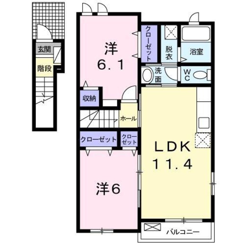 間取図 レジデンスヒヨリ　Ａ