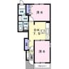ジュン.オーネ　Ａ 2DKの間取り
