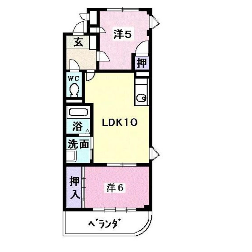 間取図 ファインパーク薬師Ｂ棟