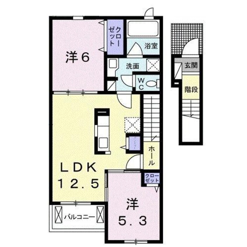 間取図 カーサ・ひまわりⅡ