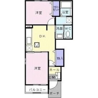 間取図 アンソレイエ