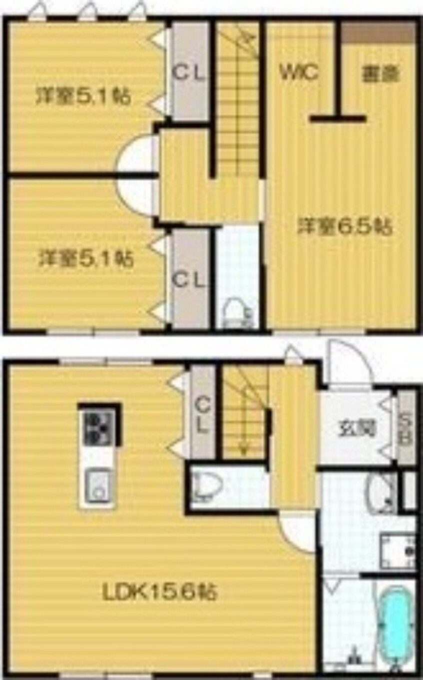 間取図 北大阪急行電鉄南北線/箕面萱野駅 徒歩18分 1階 1年未満