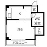 studio-I箕面 1DKの間取り