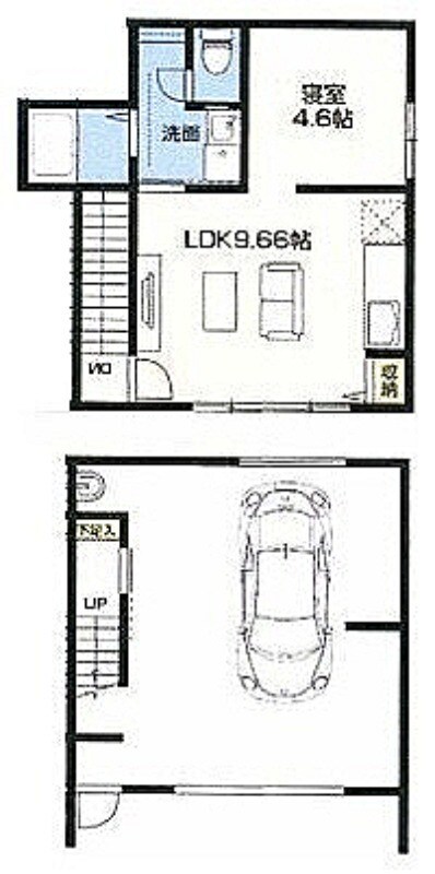 間取り図 Casa Garage外院