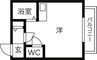 イーズマンションV 1Rの間取り