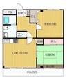 ビラージュ山本 2LDKの間取り