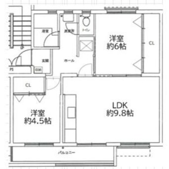 間取図 箕面粟生第二住宅２５号棟