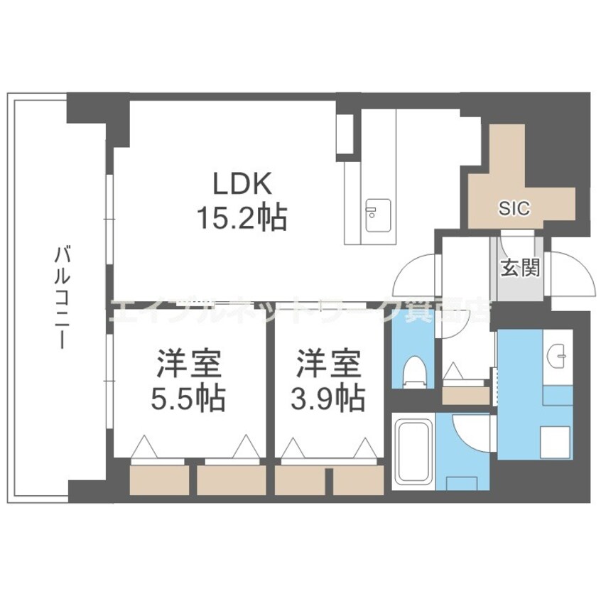 間取図 Ｒｅｆｉｓｉａ箕面船場