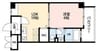 石塚ハイム 1LDKの間取り