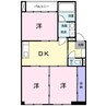 ハイツ中西 3DKの間取り
