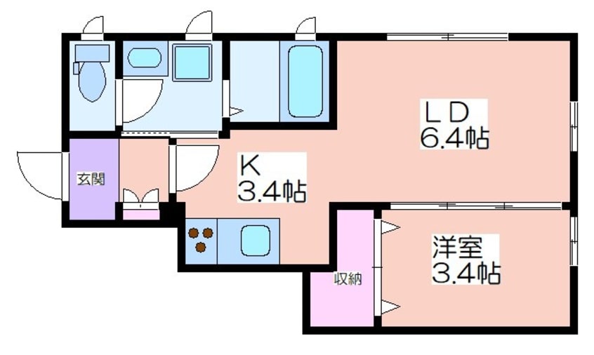 間取図 ラシーネ小野原西