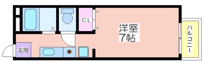 間取図 ヴィラプレフェールⅡB棟