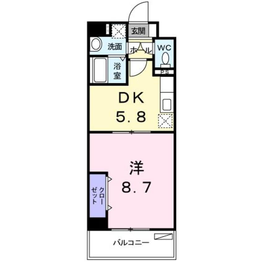 間取図 イースト・フィオーレ