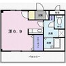 フラッツネオシティー 1Rの間取り