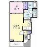 ルミエール 1LDKの間取り