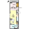 D’ｓ町坪 1LDKの間取り