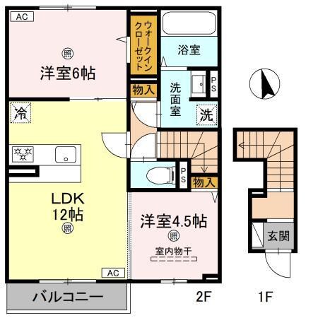 間取り図 ルグラン亀山