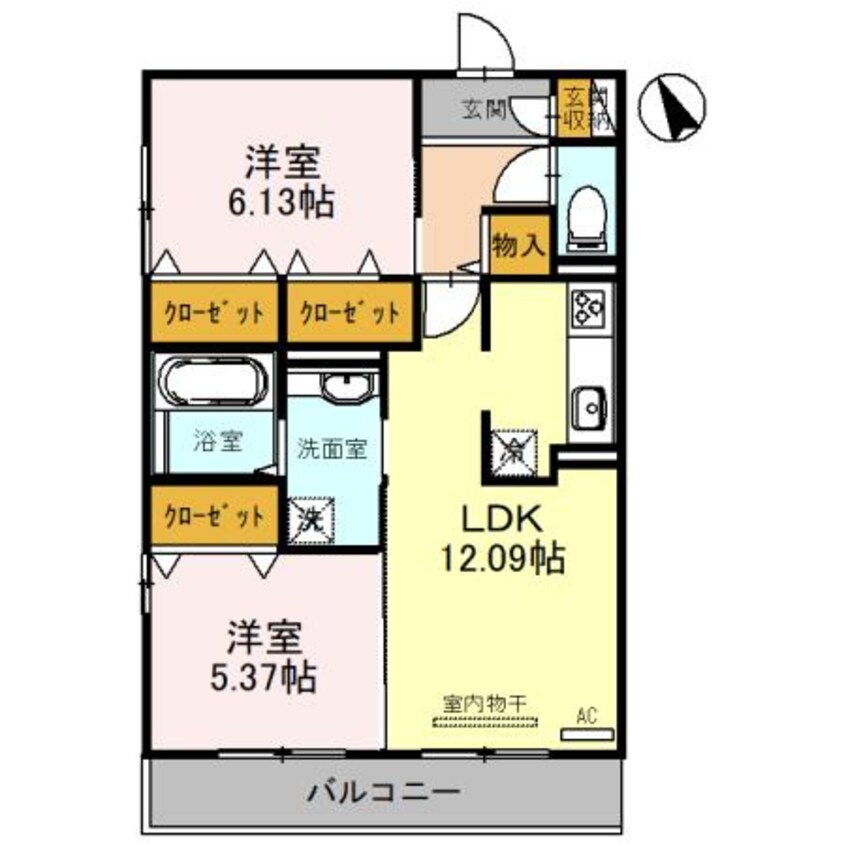 間取図 ヴィラ　ルーチェ