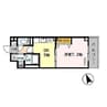 ヴィンチェロ 1DKの間取り