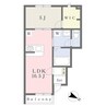 リュッケ御立中 1LDKの間取り