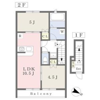 間取図 リュッケ御立中