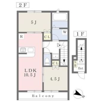 間取図 リュッケ御立中