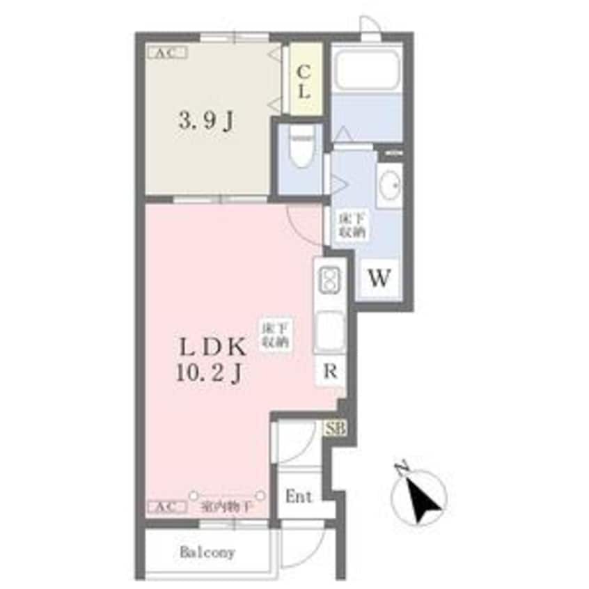 間取図 カプラン花田Ⅰ